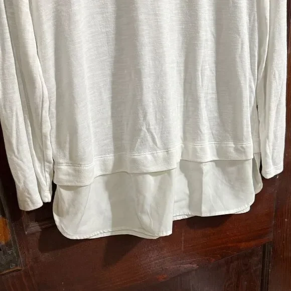 J. Crew Women's Cream Layered Blouse - Picture 3 of 5